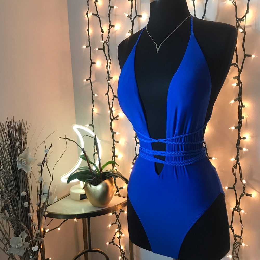 Royal Blue One Piece Bikini